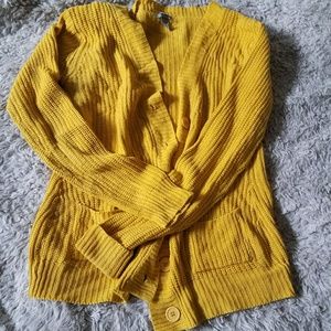 Knit ribbed cardigan